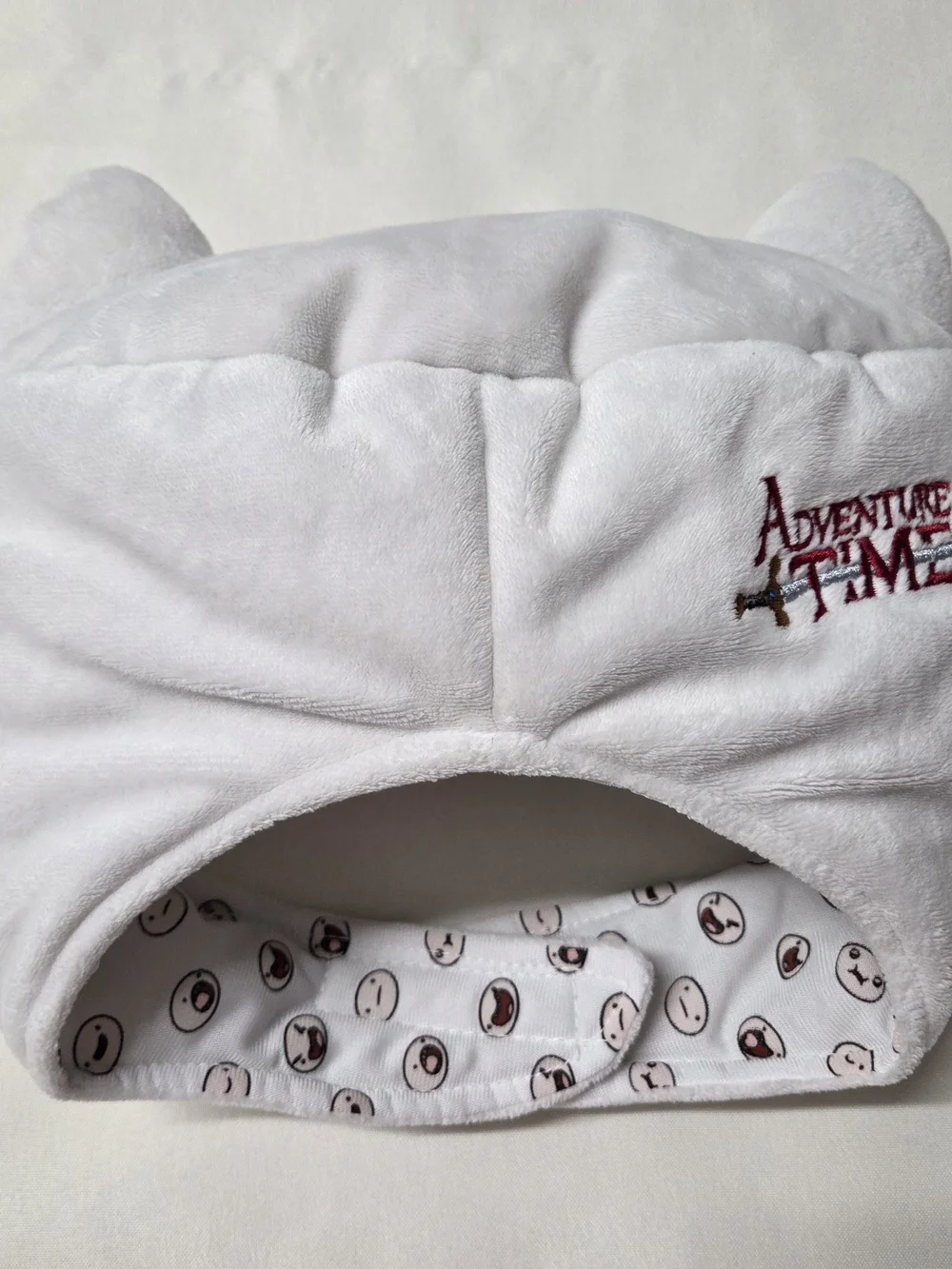 Cartoon Network Store Vintage Y2K Adventure Time White Plush Deluxe Finn's Hat